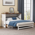 Queen Size Solid Wood Murphy Bed with Storage Drawer T414