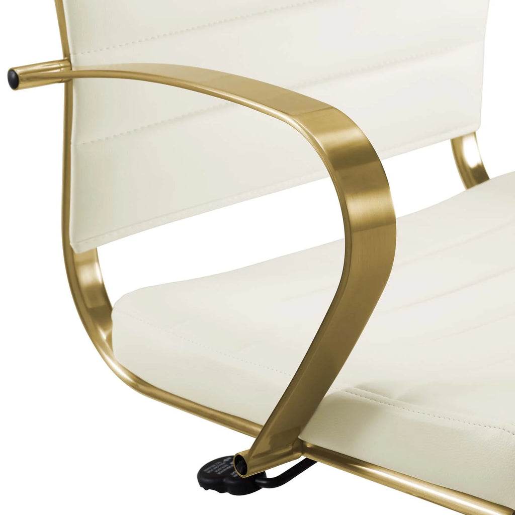 Gold Stainless Steel Office Chair T5923