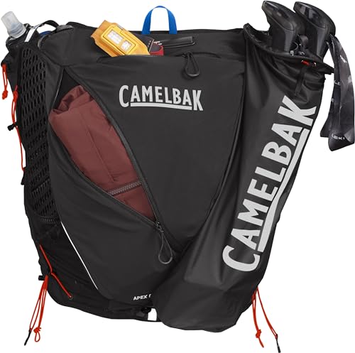 Black Large Racing Vest with Soft Flask Hydration L694038