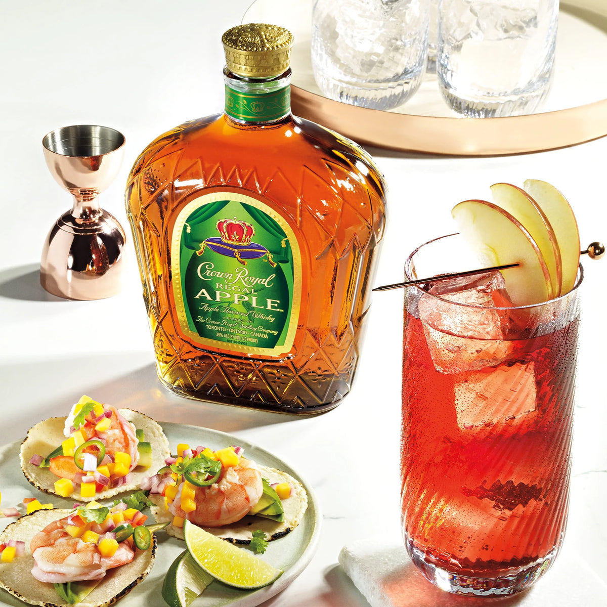 Regal Apple Flavored Whisky, 750 mL, 35% ABV R1156