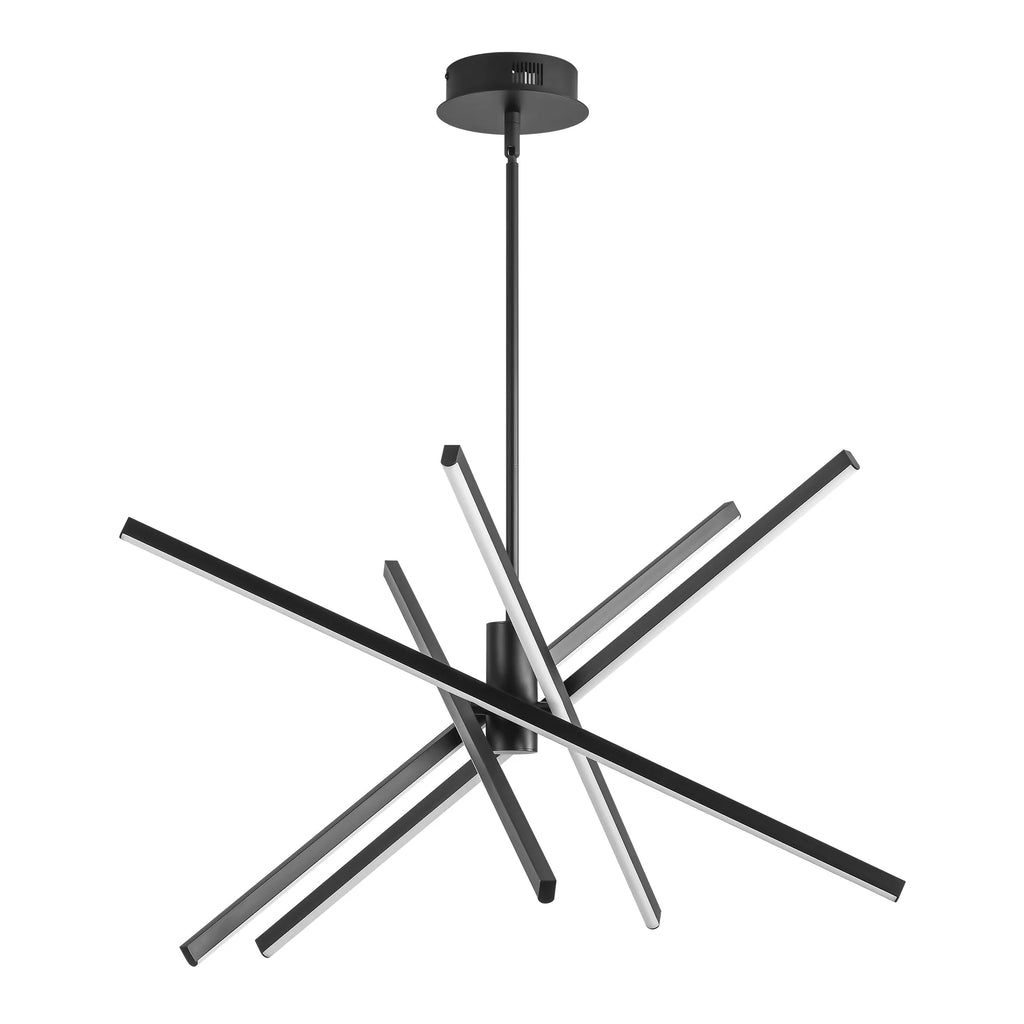 5-Light Aluminum Dimmable LED Linear Chandelier X4369