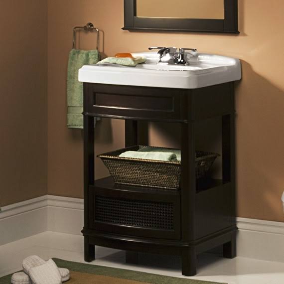 White Pedestal Sink V93696