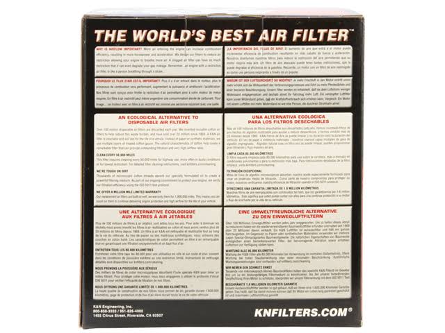 Red Universal Air Filter W640