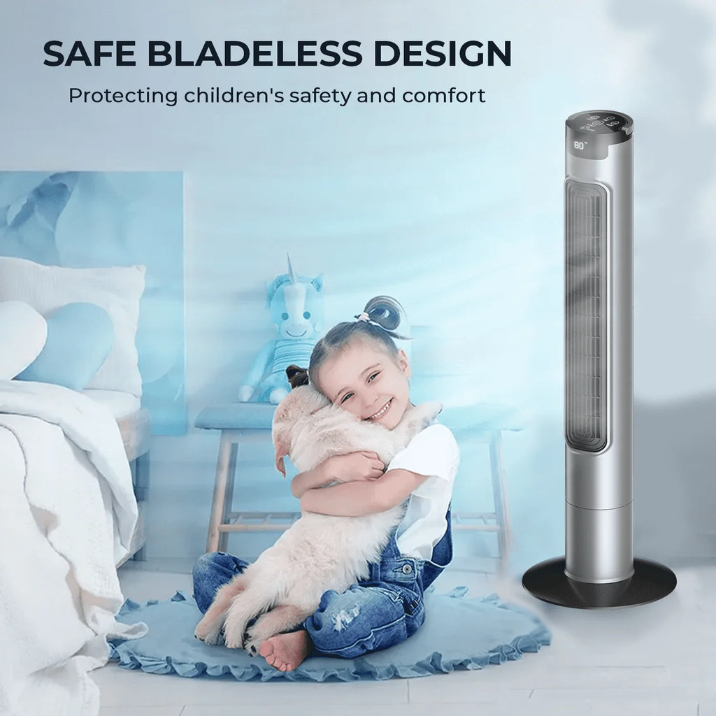 Quiet Bladeless Tower Fan with Remote R47177