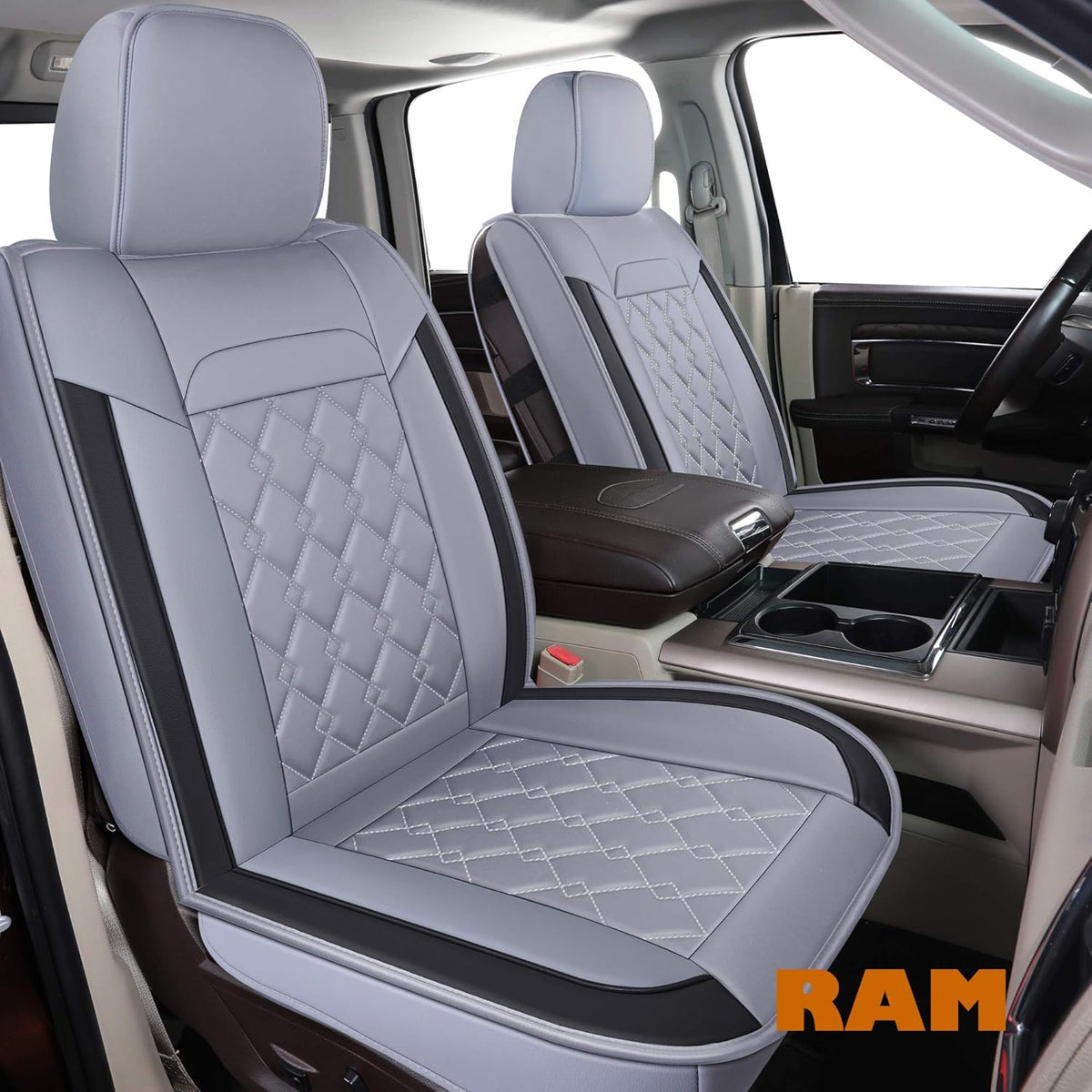 Black 2 pcs Ram Seat Covers K614204