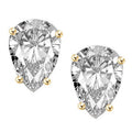 1 Carat Pear Cut Stud Earrings Y363