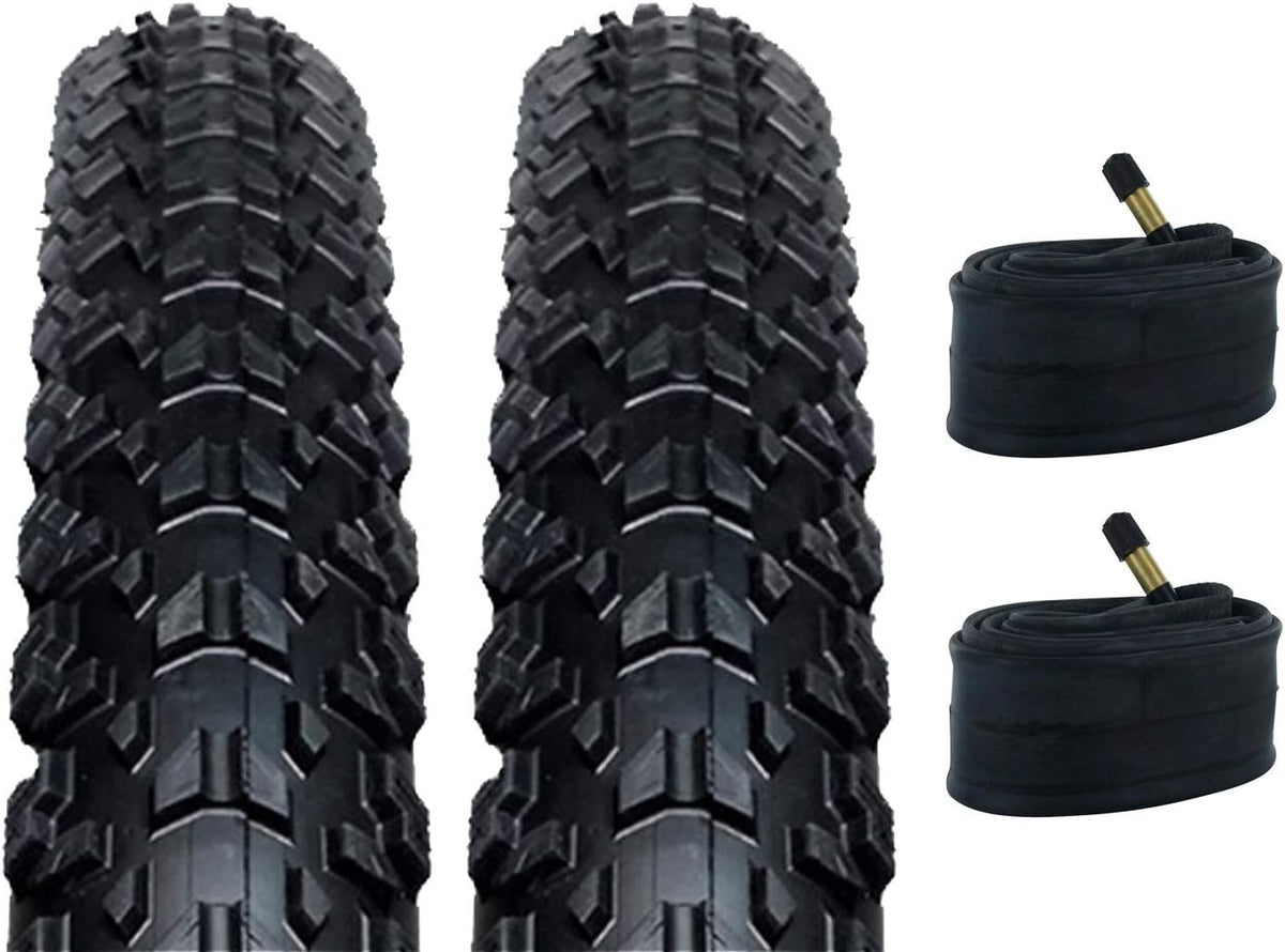26x2.25 MTB Tires and Tube, Schrader Valve, Pack of 2 U346