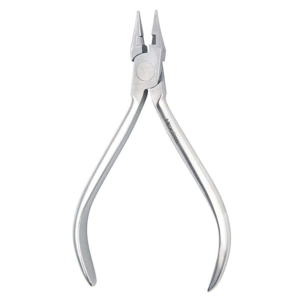 Stainless Steel Bird Beak Pliers with Cutter 5 inch Pack of 2 I9071