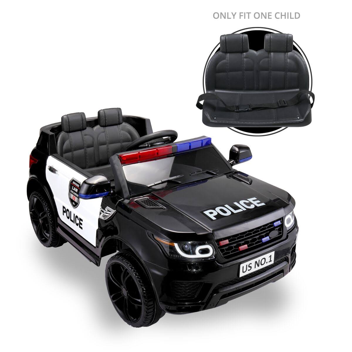 12V Kids Ride on Police Car with Remote Control U320617