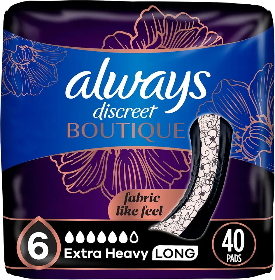 Incontinence Pads Extra Heavy Absorbency Long Length 40 Count M29131