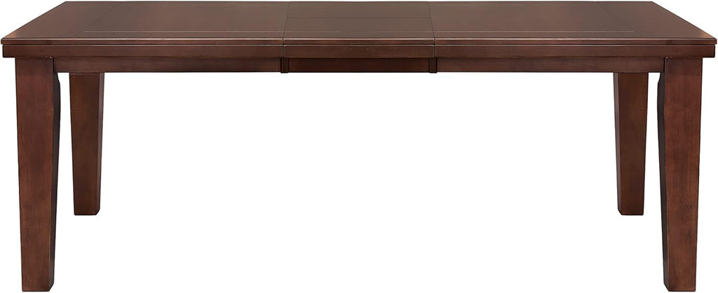 Dark Oak Finish Dining 5pc Set Table with Self-Storing Leaf and 4 Side Chairs Q288054