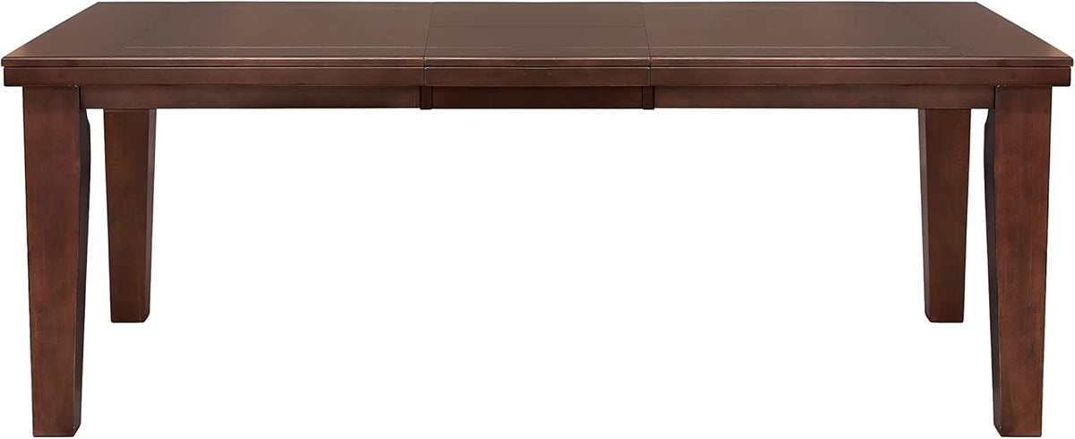 Dark Oak Finish Dining 5pc Set Table with Self-Storing Leaf and 4 Side Chairs Q288054