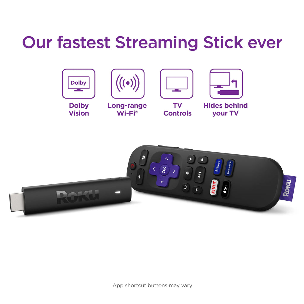 Roku Streaming Stick 4K Streaming Device with Voice Remote T69224