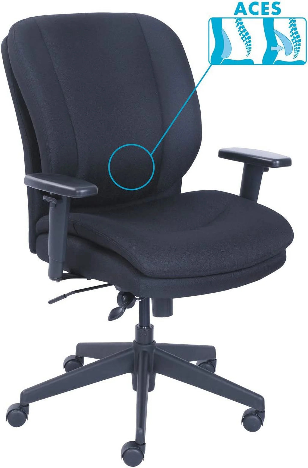 Black Ergonomic Task Chair W700
