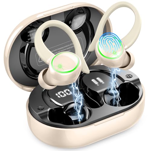 Wireless Bluetooth 5.4 Earbuds with ENC Noise Cancelling Mic, IP7 Waterproof P8233