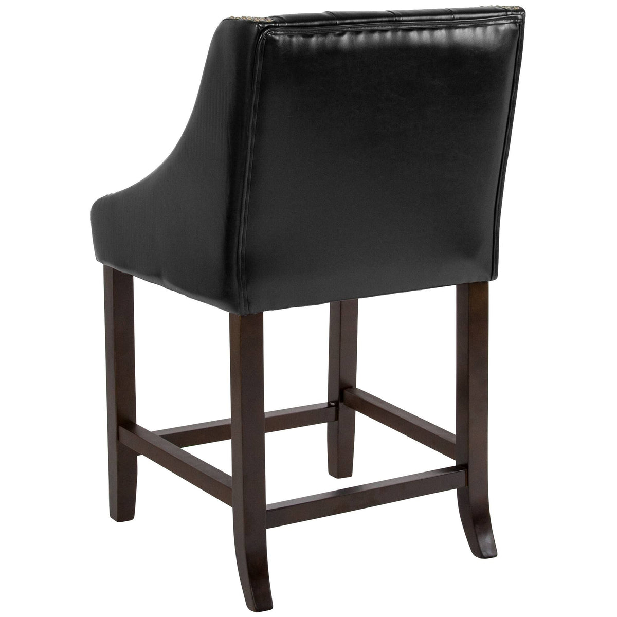 Black Leather Counter Height Stool B56354