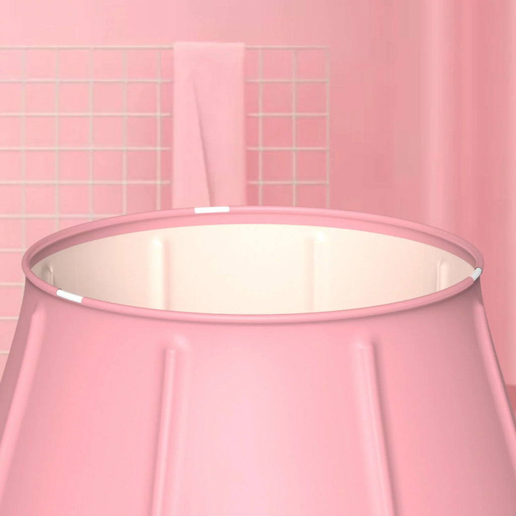 Pink PVC Inflatable Folding Bathtub K83951
