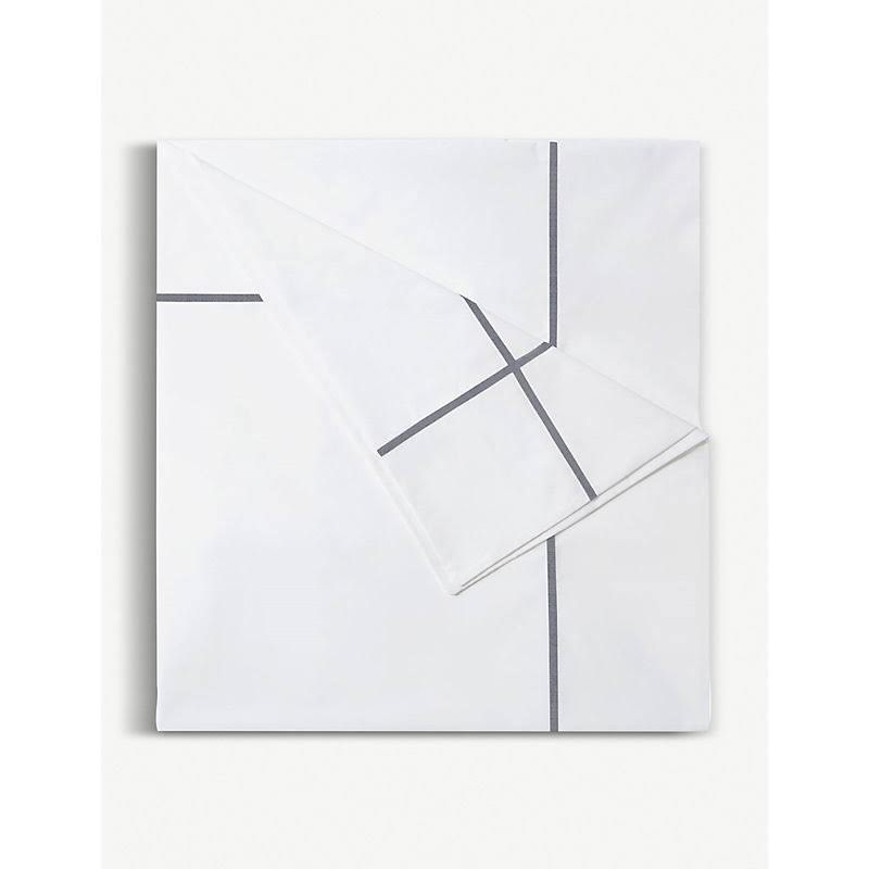 Silver Cotton-percale Duvet Cover Double G288158
