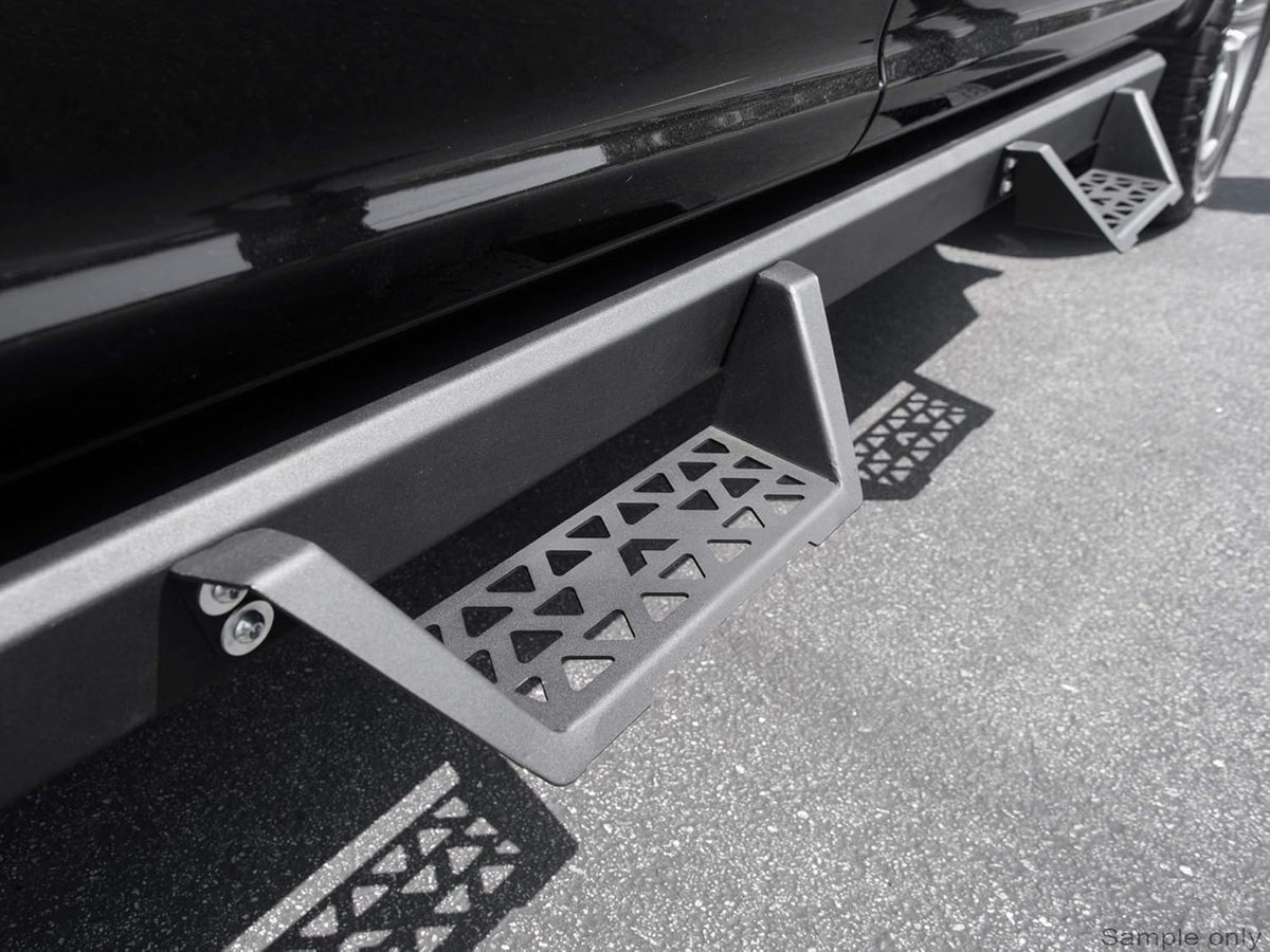 Matte Black Drop Steps for Ford F-150 Super Duty V182809
