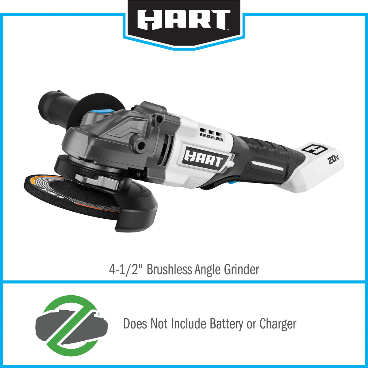 20-Volt Brushless 4-1/2-inch Angle Grinder/Cutoff Tool W331