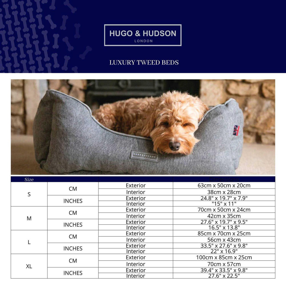 Tweed Dog Bed Y8989