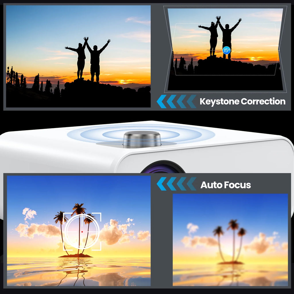 5G WiFi Bluetooth Projector, Native 1080P, 100" Screen M5449