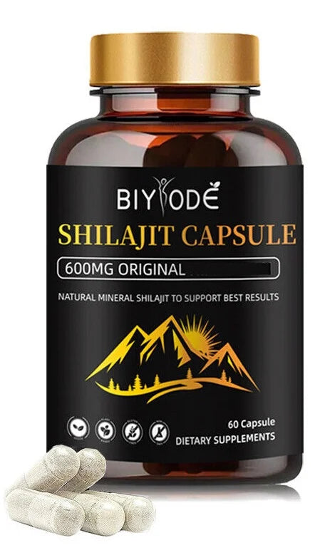 Shilajit 600mg Dietary Supplement 60 Capsules M632