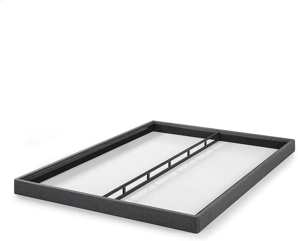 Queen Grey Upholstered Box Spring Q6217