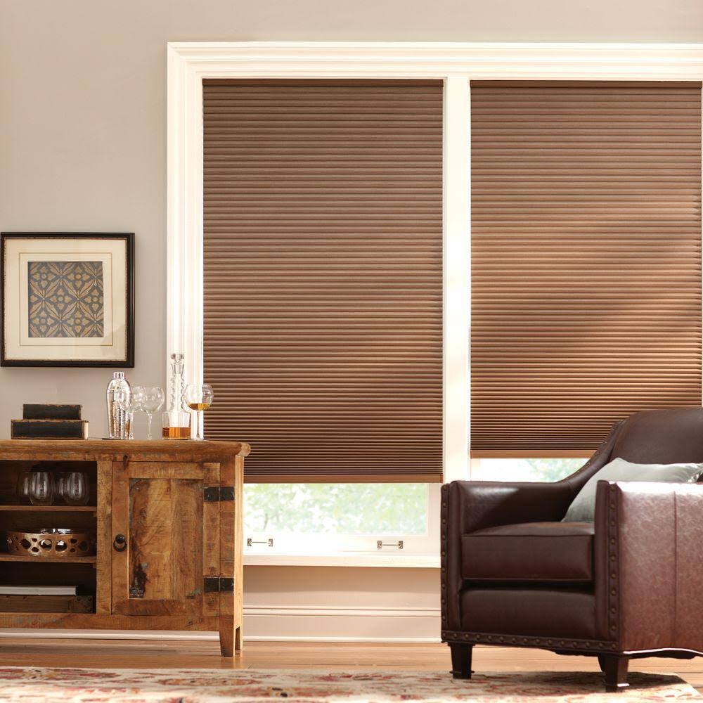 Mocha Cordless Blackout Cellular Shade - 52 in. W x 64 in. L I606139