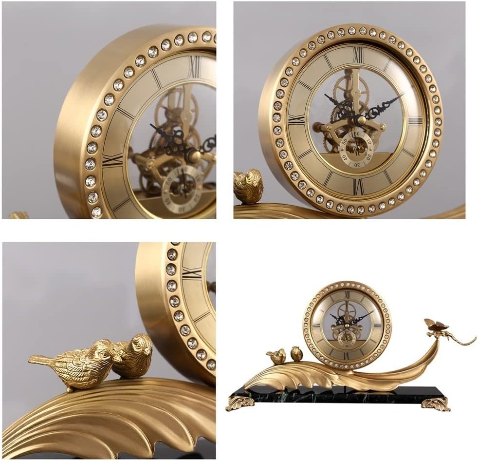 Brass Desk Clock X5241
