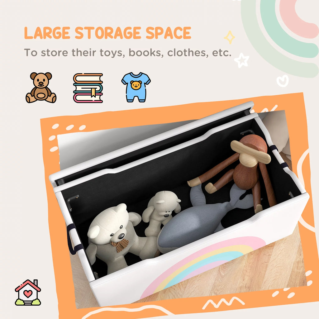 White Toy Box Chest U733