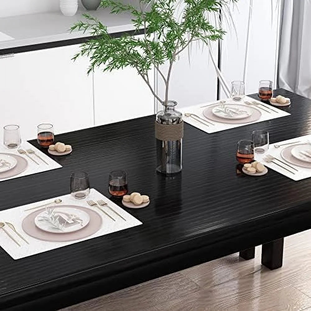 Black 4 Person Space Saving Kitchen Table Set with Rack M45531