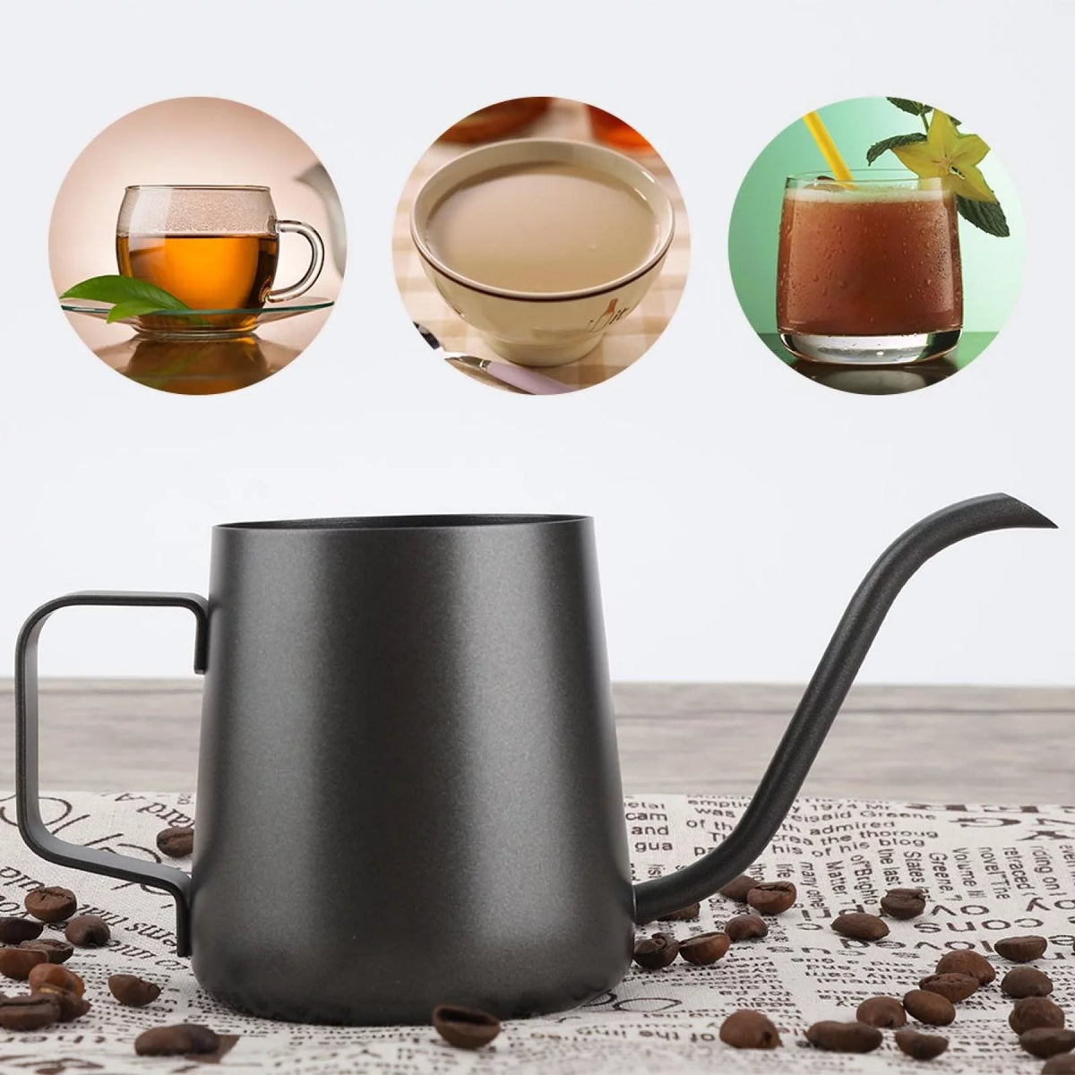 Stainless Steel Pour Over Coffee Pot 350 ml N841