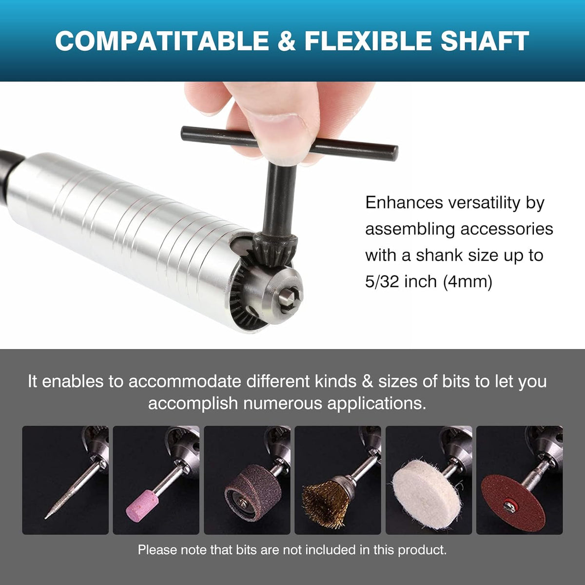 110V 350W 10000RPM Adjust Speed Bench Lathe Rock Polisher Grinder with Flexible Shaft I38191