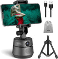 1080P Webcam with Microphone Tripod and Privacy Cover, 360° Rotation Phone Holder (Grey) S658571