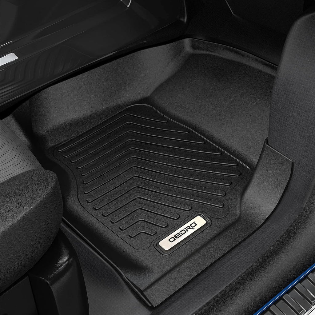 Black 2 Row TPE Floor Mats Q64721
