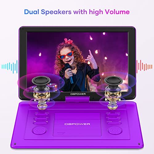 17.9" Portable DVD Player with 15.6" HD Swivel Screen, Blue L374