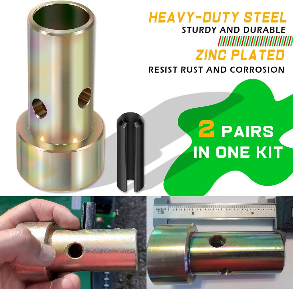 2 Pairs Cat 2 Quick Hitch Adapter Bushings Set for Category II 3-Point Tractor B97901