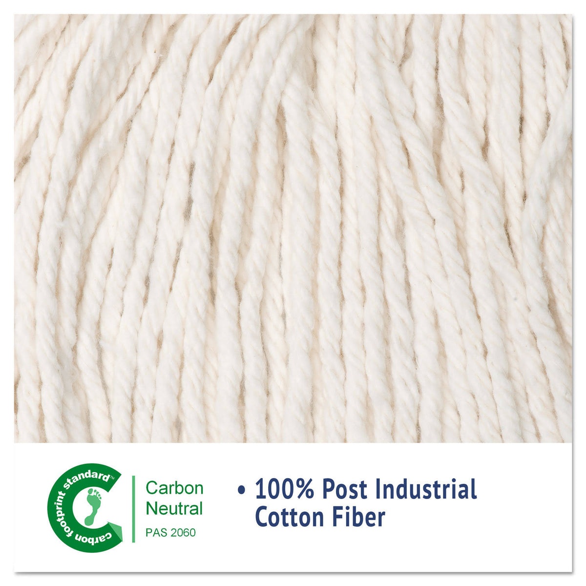 White Cotton Cut-End Wet Mop Heads 24oz 12/Carton T302