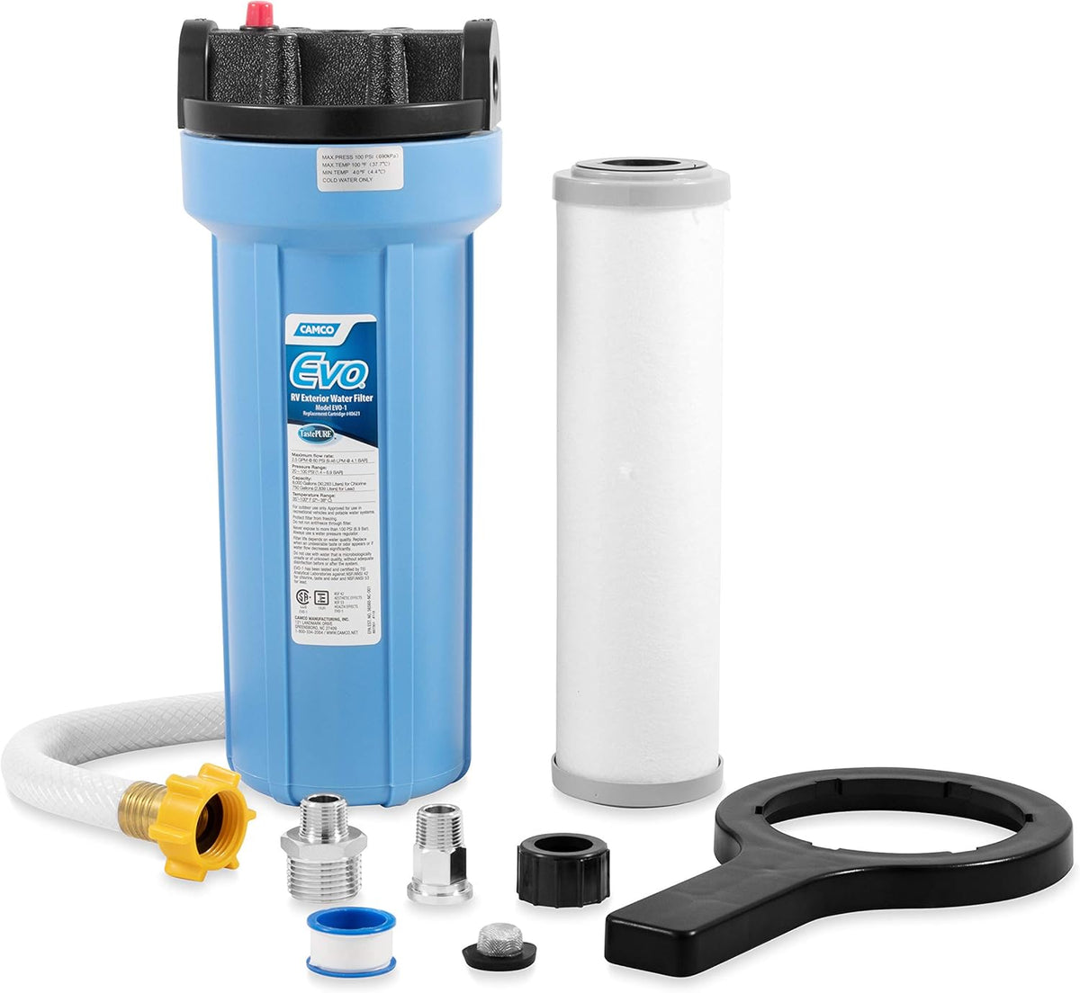 White RV & Marine Water Filter T820319