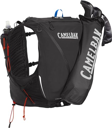 Black Large Racing Vest with Soft Flask Hydration L694038