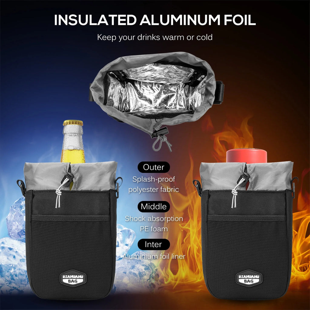 Insulated Bicycle Handlebar Water Bottle Holder Bag B334050