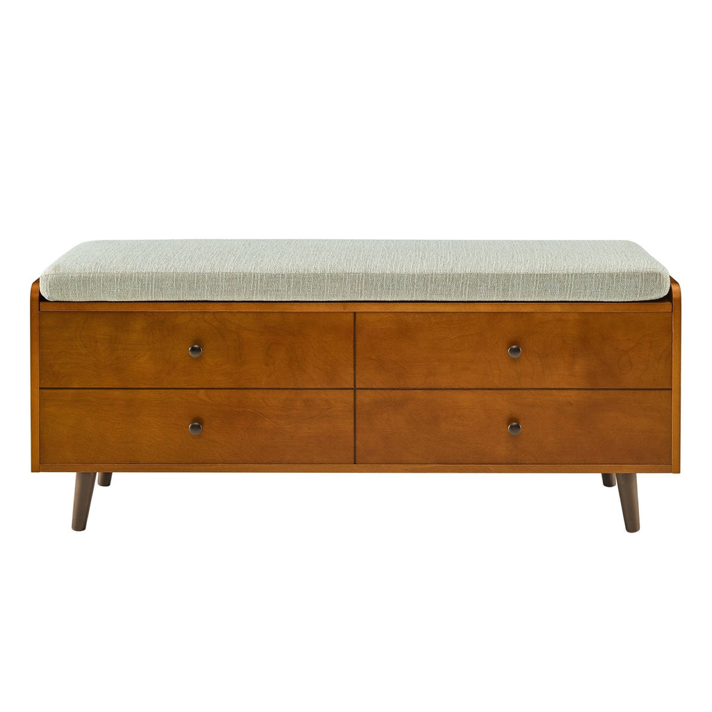Upholstered Storage Bench V115