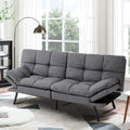 Black Memory Foam Convertible Sofa Bed O9098