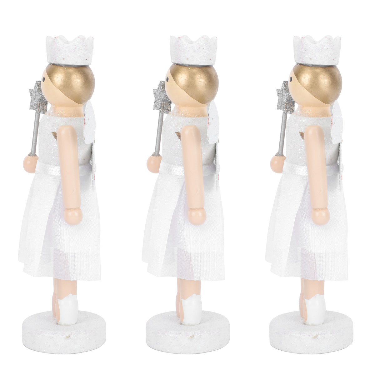 3Pcs Wooden Nutcracker Doll Toys D1279
