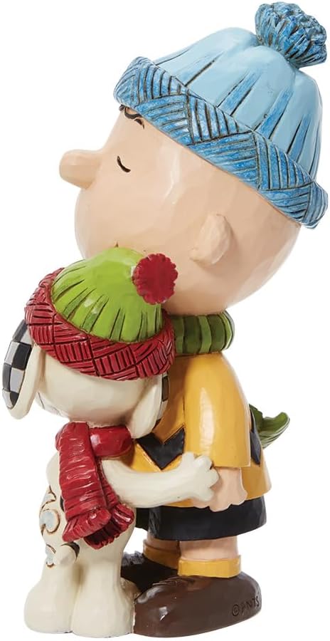 Snoopy and Charlie Brown Hugging Figurine Y356627