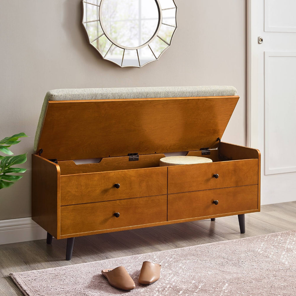 Upholstered Storage Bench V115