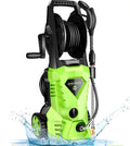 Orange Electric Pressure Washer with Hose Reel and Brush U708