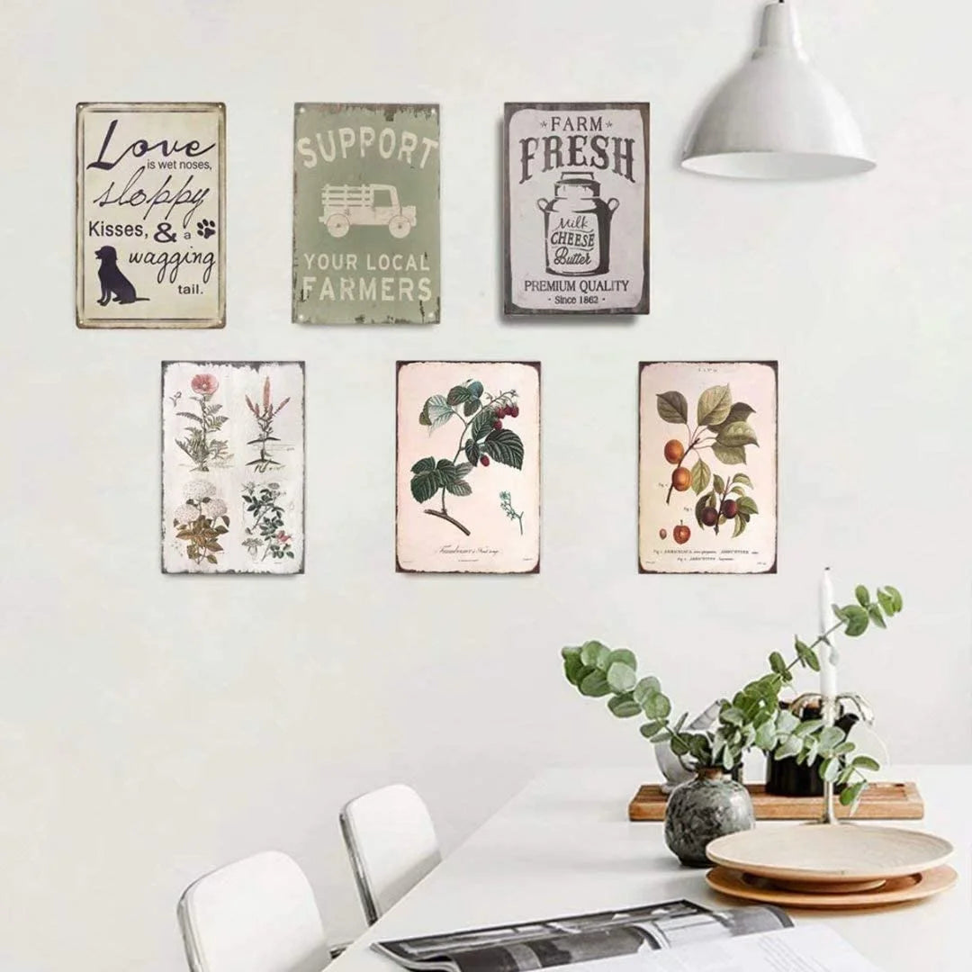Vintage Metal Tin Sign Wall Decor 12x8inch Q494
