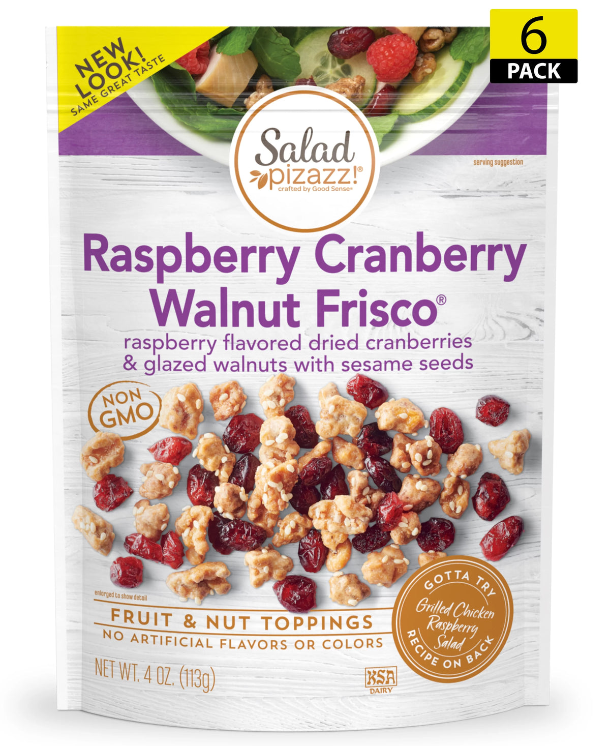 Raspberry Cranberry Walnut Salad Topper, 4 oz R482